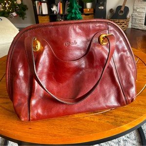 Vintage Opale Italian bag in congnac